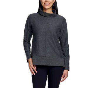 Avalanche Ladies' Cowl Neck Pullover, Dark Gray, M